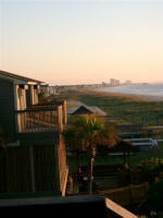 looking up to Myrtle Beach from Trina�s breezeway